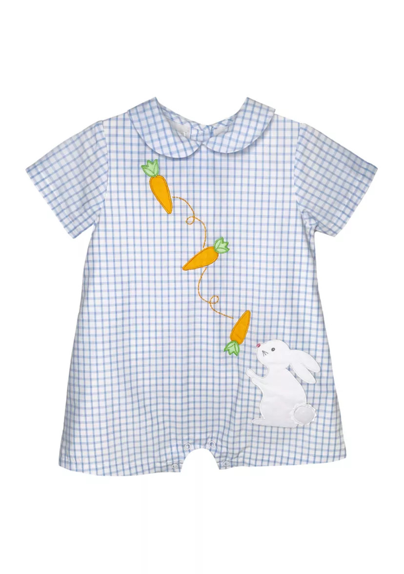 Baby Boys Short Sleeve Bunny with Carrots Romper | Belk
