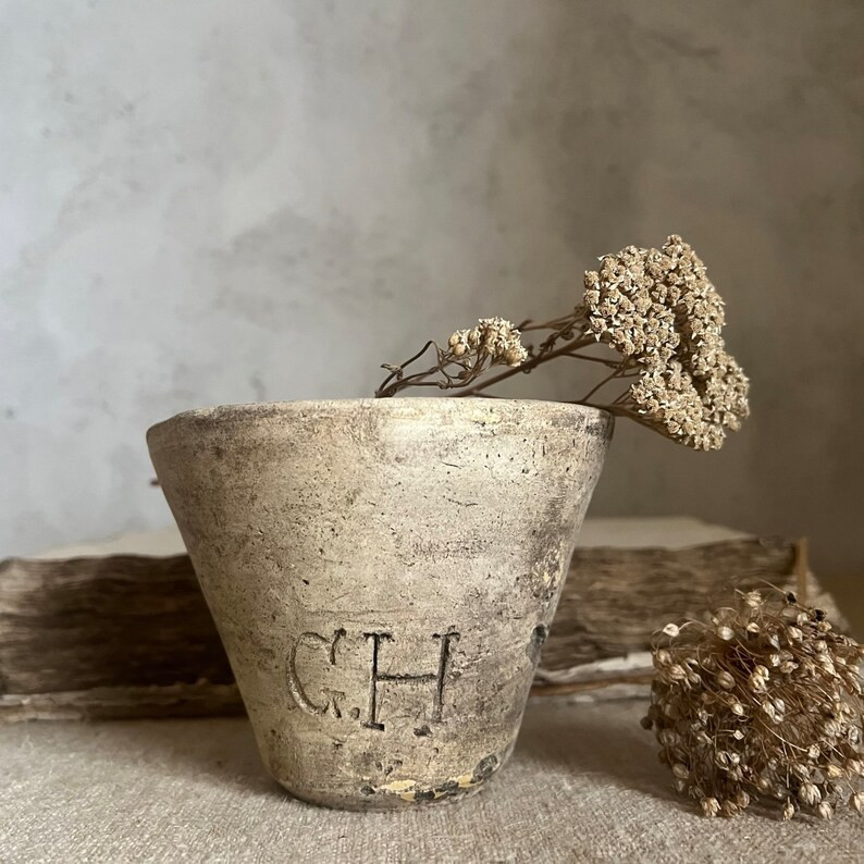 RARE Antique French Resin Pot With Engraved Initials. - Etsy Canada | Etsy (CAD)
