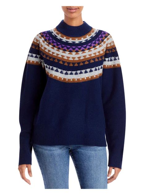 Womens Fairisle Wool Blend Pullover Sweater | Shop Premium Outlets