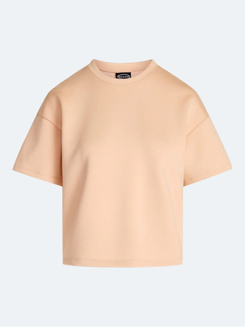 Scoop Women's and Women's Plus Scubaknit Tee with Short Sleeves, Sizes XS-4X | Walmart (US)