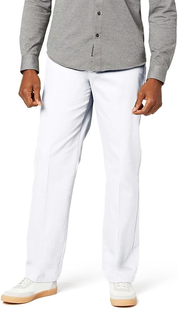 Dockers Men's Classic Fit Signature Khaki Lux Cotton Stretch Pants | Amazon (US)