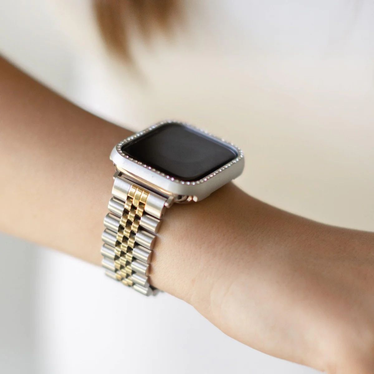 Elle Apple Watch Band Silver & Gold | StrawberryAvocados