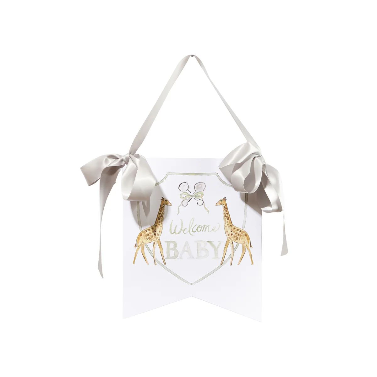 "Welcome Baby" Giraffe Hanger | Over The Moon Gift