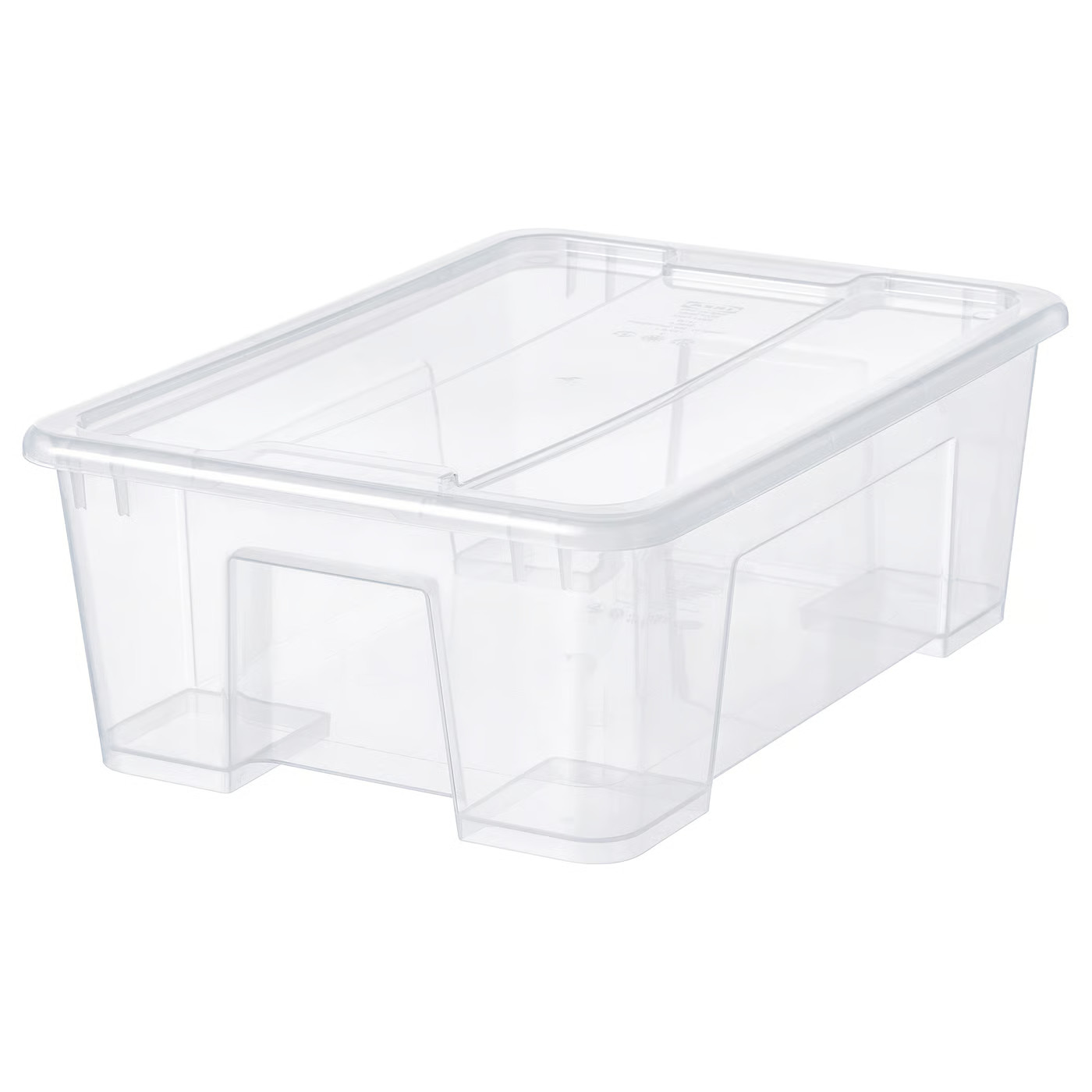 SAMLA Box with lid, clear, 15 ¼x11x5 ½ "/3 gallon | IKEA US