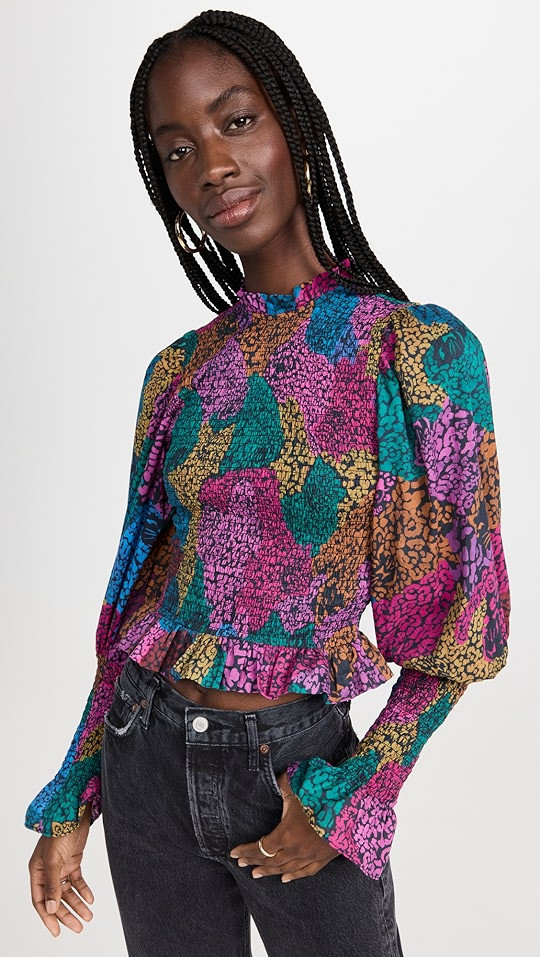 FARM Rio Rainbow Mix Blouse | SHOPBOP | Shopbop