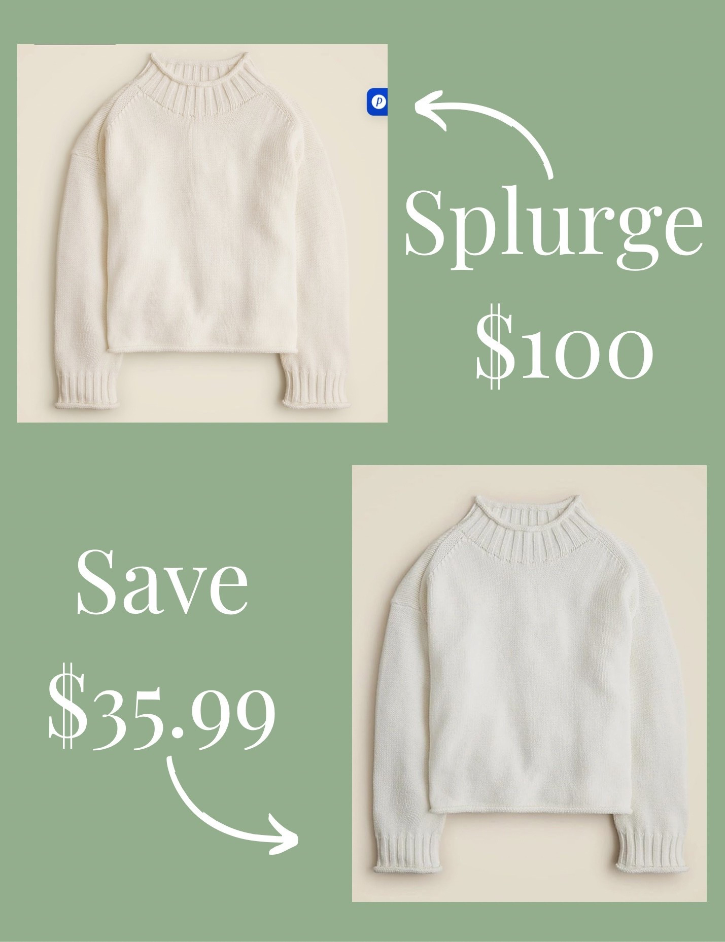 The sweater of the season ✨ The viral J.Crew roll neck is cozy, classic, and chic — but I found an Amazon version that gives the same look for less.

#JCrew #rollnecksweater #JCrewstyle #JCrewviral #fallstyle #fallfashion #falloutfits #cozysweater #sweaterseason #sweaterweather #sweaterinspo #wardrobestaples #closetessentials #everydaystyle #effortlessstyle #LTKstyle #LTKfinds #LTKfall #OOTDinspo #PinterestOutfits #casualchic #modernstyle #minimalstyle #elevatedbasics #luxurystyle #splurgeorsteal #lookforless #amazonfashion #amazonfinds #amazonstyle #budgetfriendlyfinds #falltrends #fallcapsule #capsulewardrobe #styleinspo #fallmusthaves #fashionfavorites


#LTKStyleTip #LTKSeasonal #LTKFindsUnder50