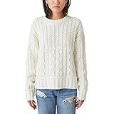 Lucky Brand Women's Cable Crew Sweater | Amazon (US)