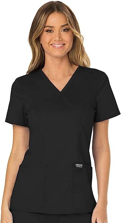 Workwear Revolution Women Scrubs Top Mock Wrap WW610 | Amazon (US)