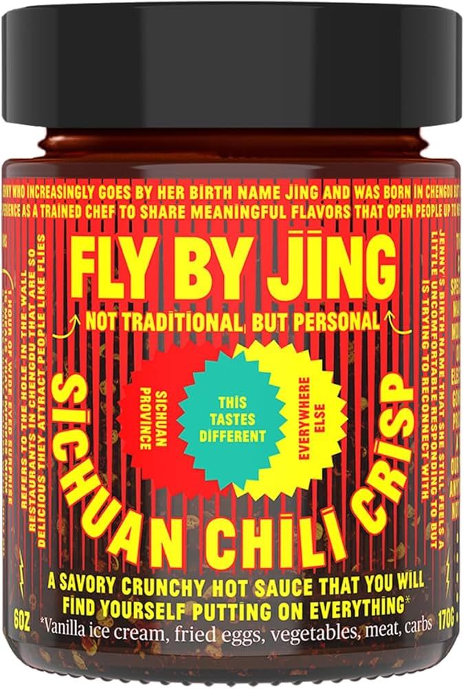 FLYBYJING Chili Crisp - Premium Spicy Sichuan Chili Oil w/ Crunch, Savory All-Natural Vegan Hot S... | Amazon (US)