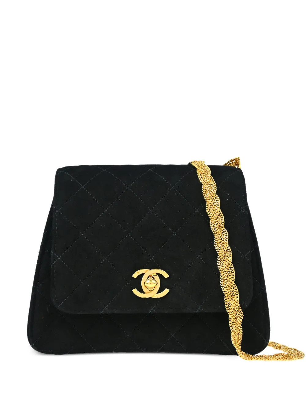 CHANEL Pre-Owned 1998 Flap Cross Body Bag | Black | FARFETCH JO | Farfetch Global