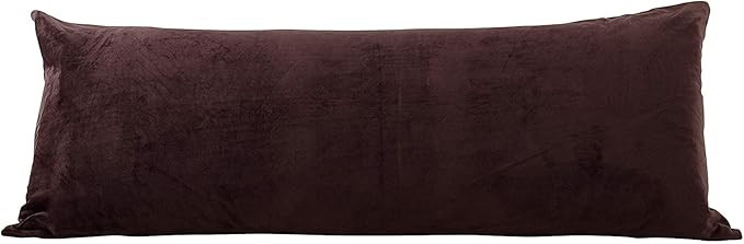 EVOLIVE Soft Micromink, Faux Fur, Faux Suede, Faux Velvet Body Pillow Cover 21"x54" Replacement w... | Amazon (US)