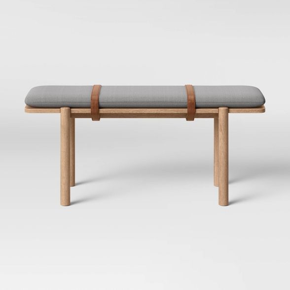 Evertson Modern Strap Bench Gray - Project 62™ | Target