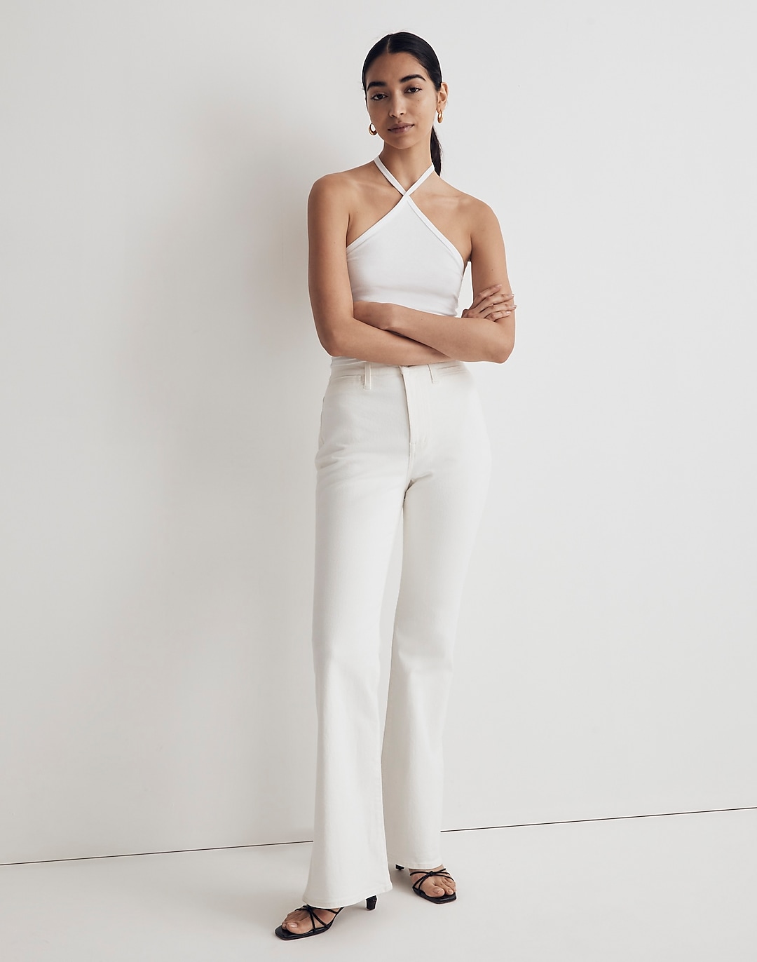 The Perfect Vintage Flare Jean in Tile White | Madewell