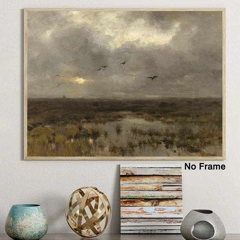 AEFER Nature Landscape Prints Wall Art Vintage Landscape Art Prints Moody Landscape Paintings for... | Walmart (US)