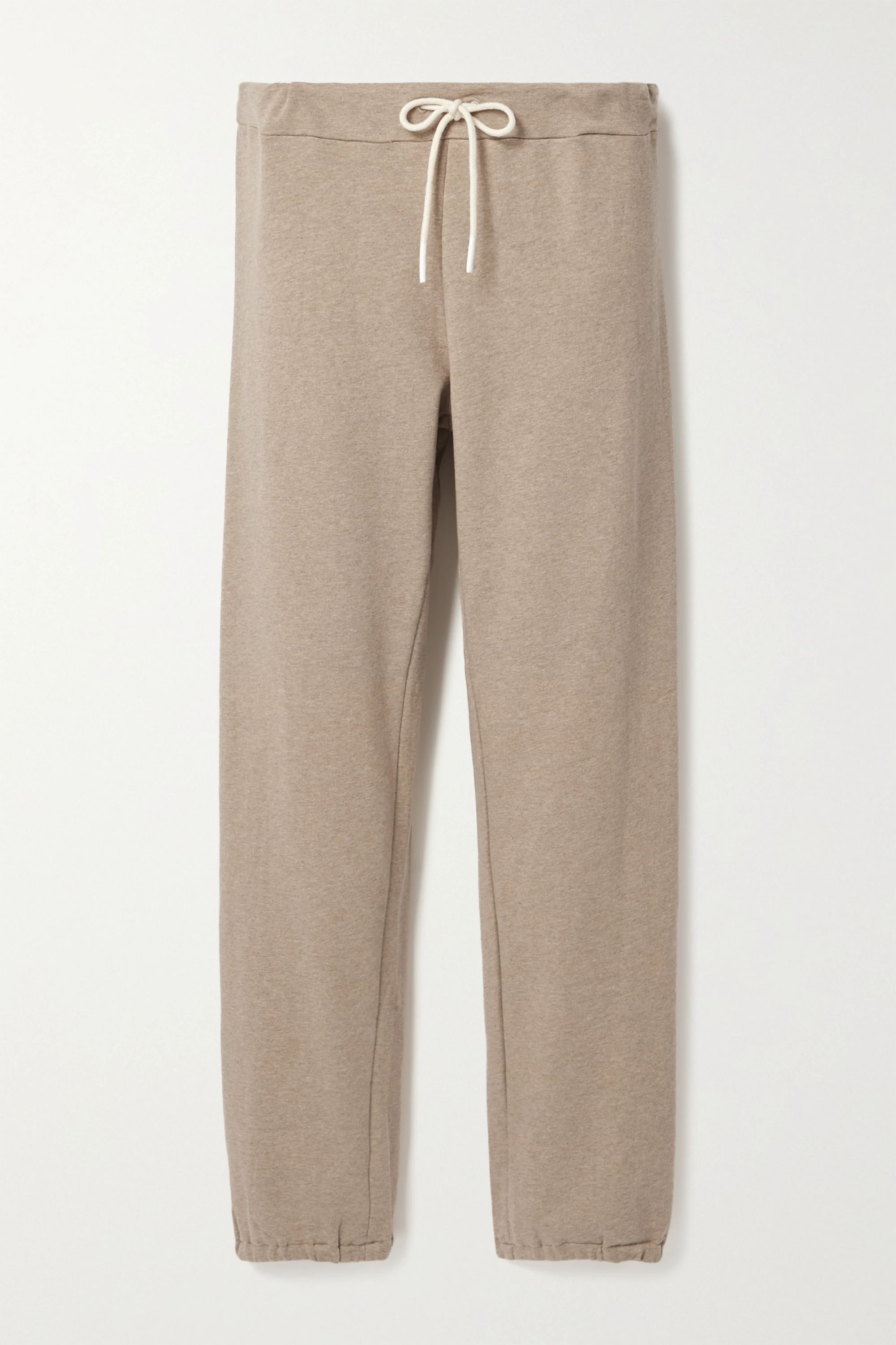 Beige French cotton-blend terry track pants | Tory Sport | NET-A-PORTER | NET-A-PORTER (US)