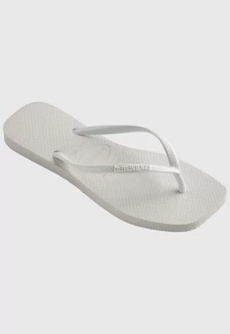 Chinelo Havaianas Slim Square Branco | Dafiti (BR)