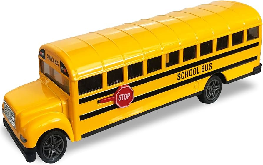 ArtCreativity Yellow School Bus Toy for Kids - 8.5 Inch Pull Back Car with Cool Opening Doors and... | Amazon (US)