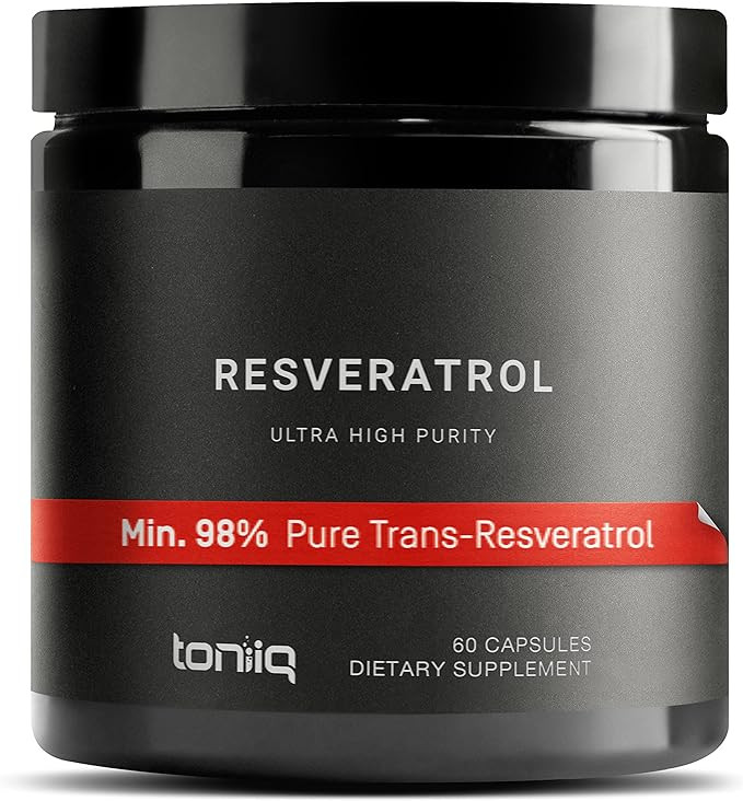Toniiq Ultra High Purity Resveratrol Capsules - 98% Trans-Resveratrol - Highly Purified and Bioav... | Amazon (US)