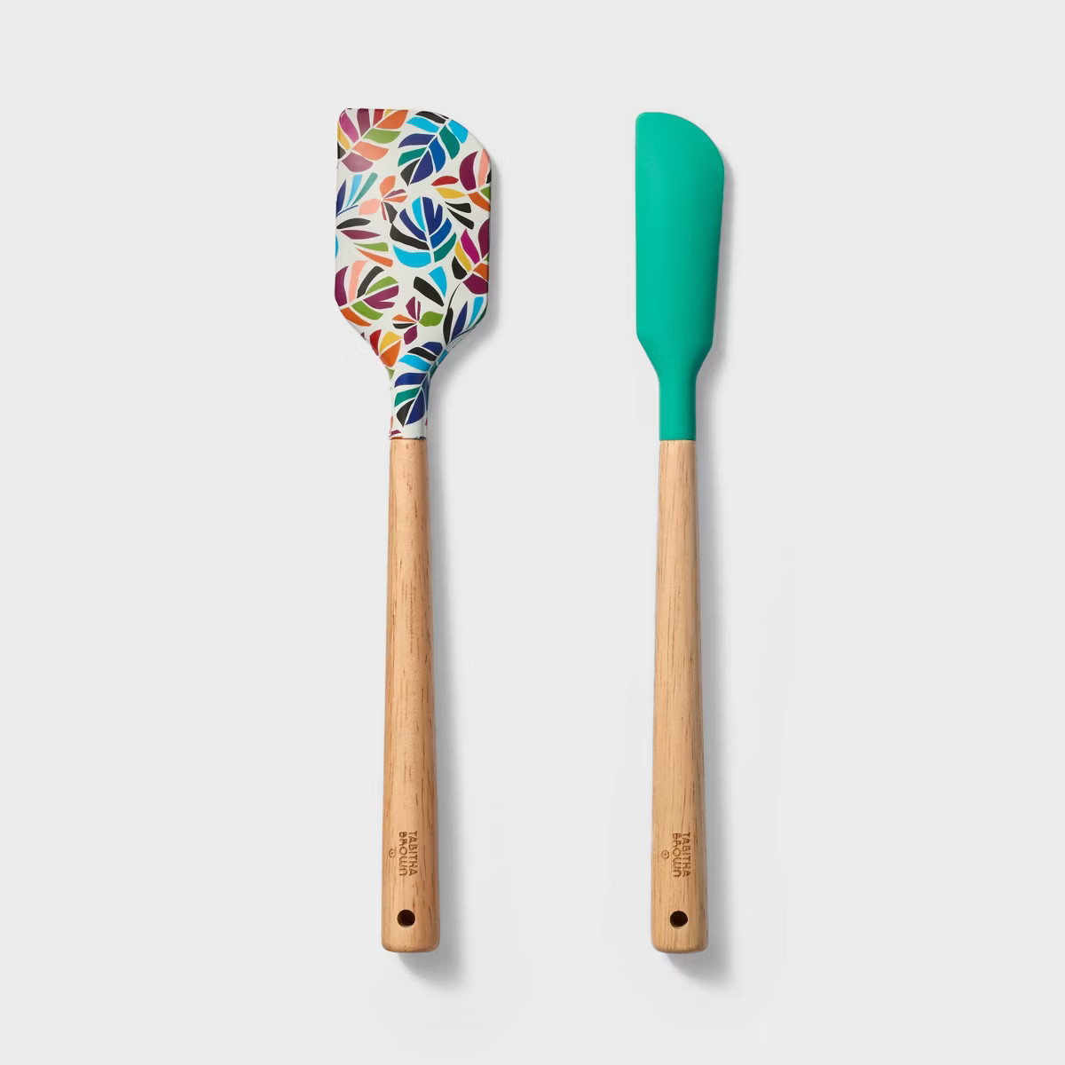 2pc Silicone Mini Spatula Set Teal/Print - Tabitha Brown for Target | Target