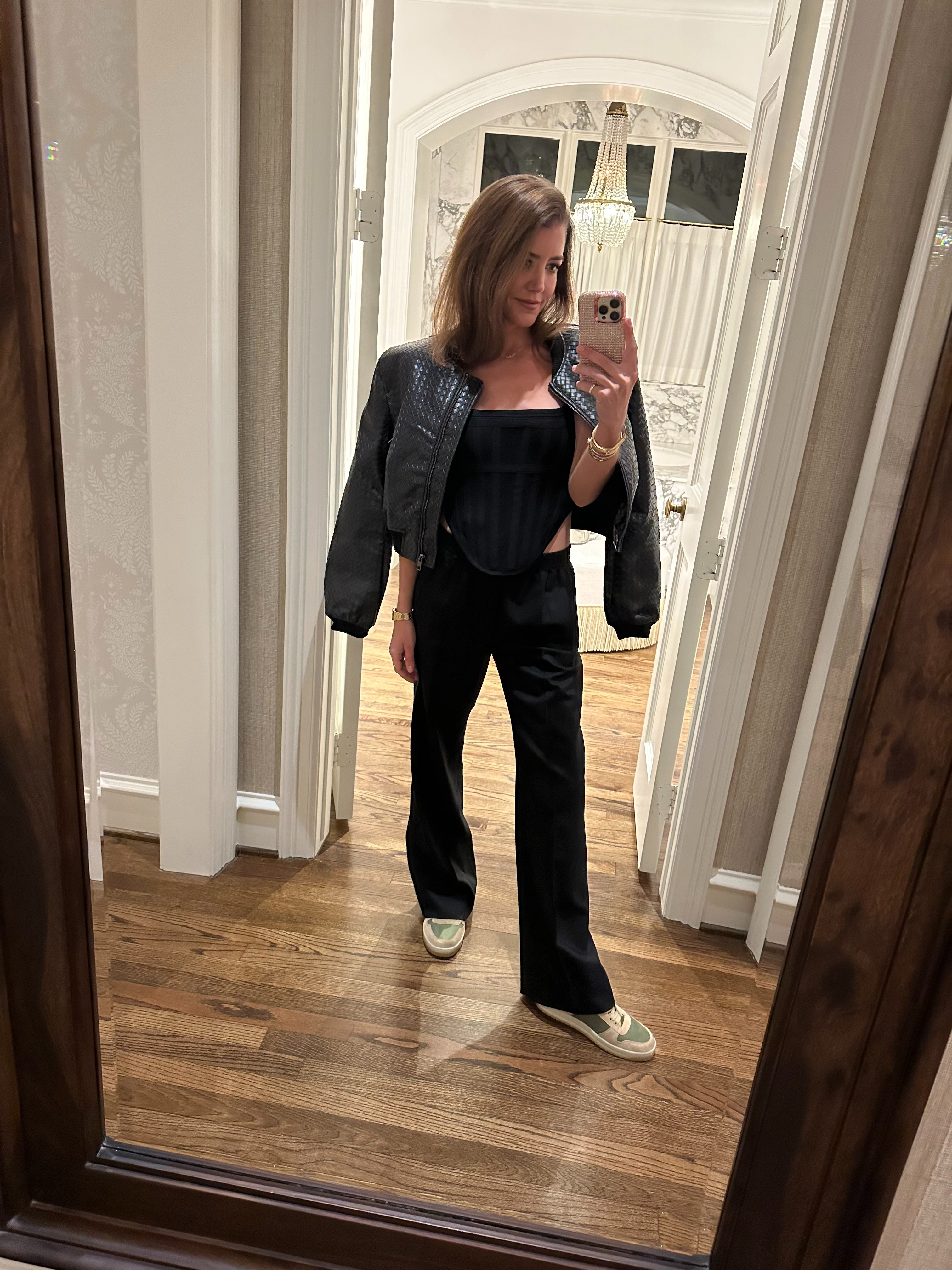 dion lee top // we-ar4 trousers // lioness jacket // prada sneakers // dior bag 

 