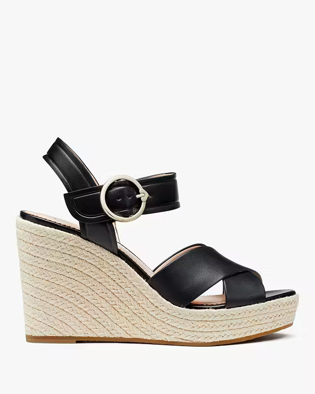 Della Wedge Heeled Sandals | Kate Spade Outlet