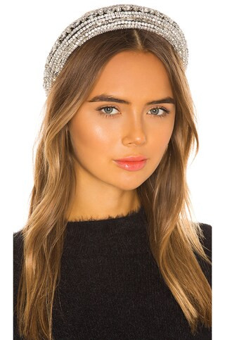 SHASHI Empress Headband in Black & Crystal from Revolve.com | Revolve Clothing (Global)