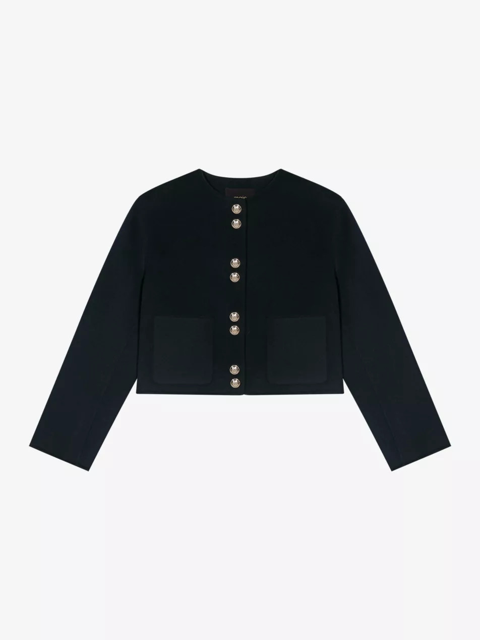 Vivta cropped wool-blend jacket | Selfridges