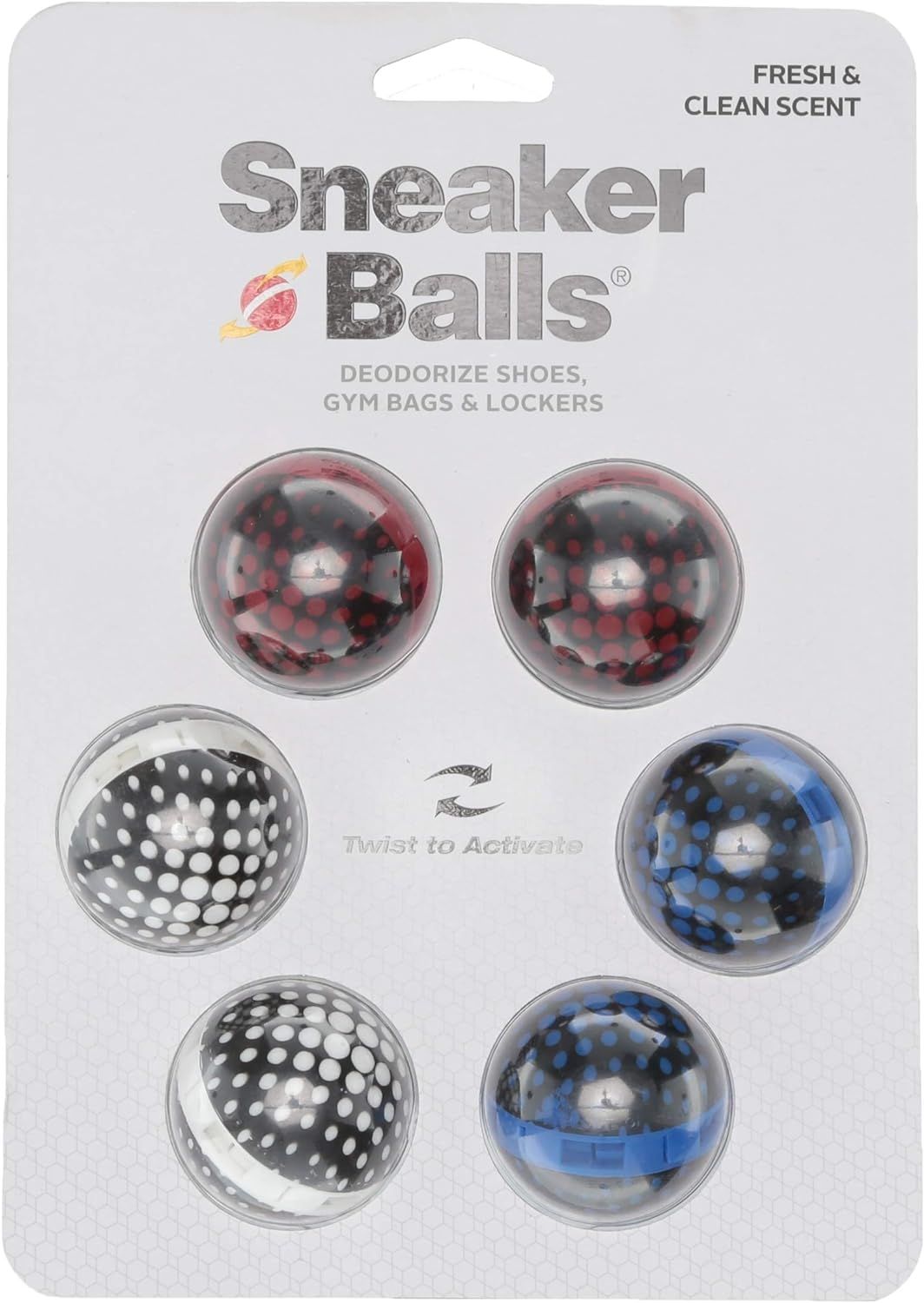 Sof Sole Sneaker Balls Shoe, Gym Bag, and Locker Deodorizer, 6 Pack | Amazon (US)