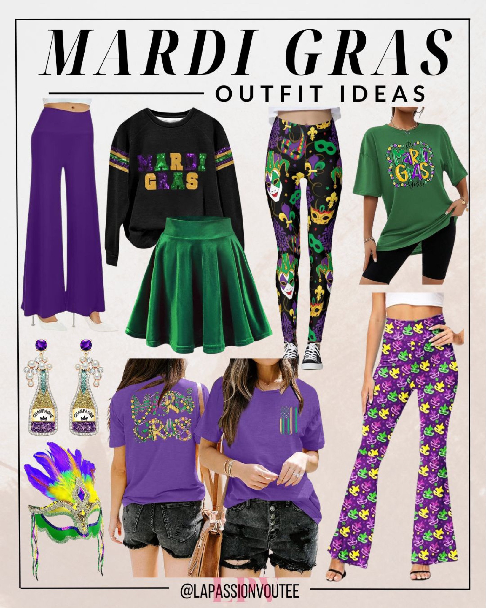 Celebrate Mardi Gras in style with these chic and festive outfit inspirations crafted for women. From bold prints to elegant embellishments, these ensembles capture the essence of the carnival spirit. Stand out in the crowd and radiate confidence as you indulge in the vibrant atmosphere of Mardi Gras festivities.

#LTKstyletip #LTKSeasonal #LTKMostLoved