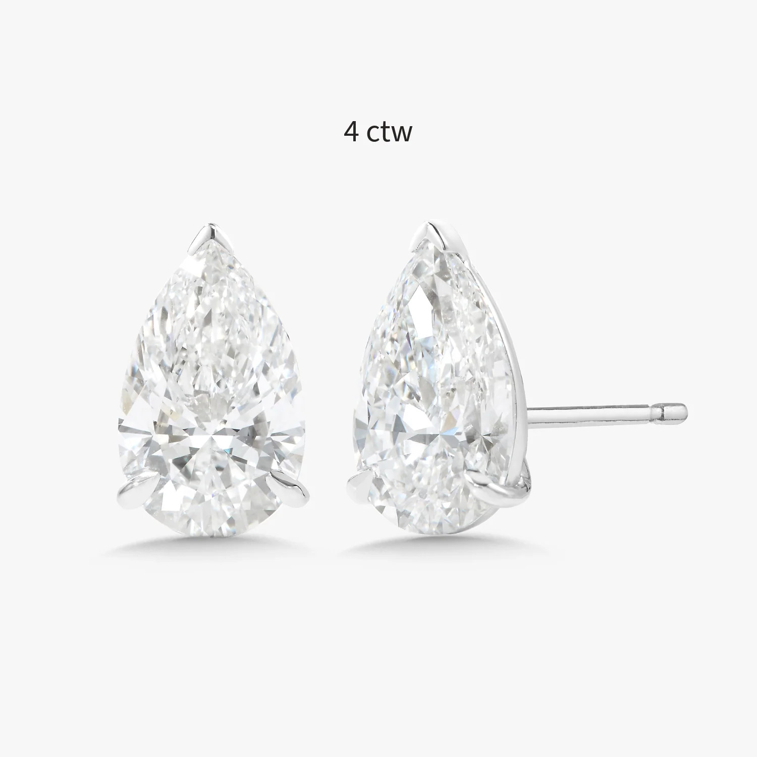 Lab Grown Pear Cut Diamond Studs | RW Fine Jewelry
