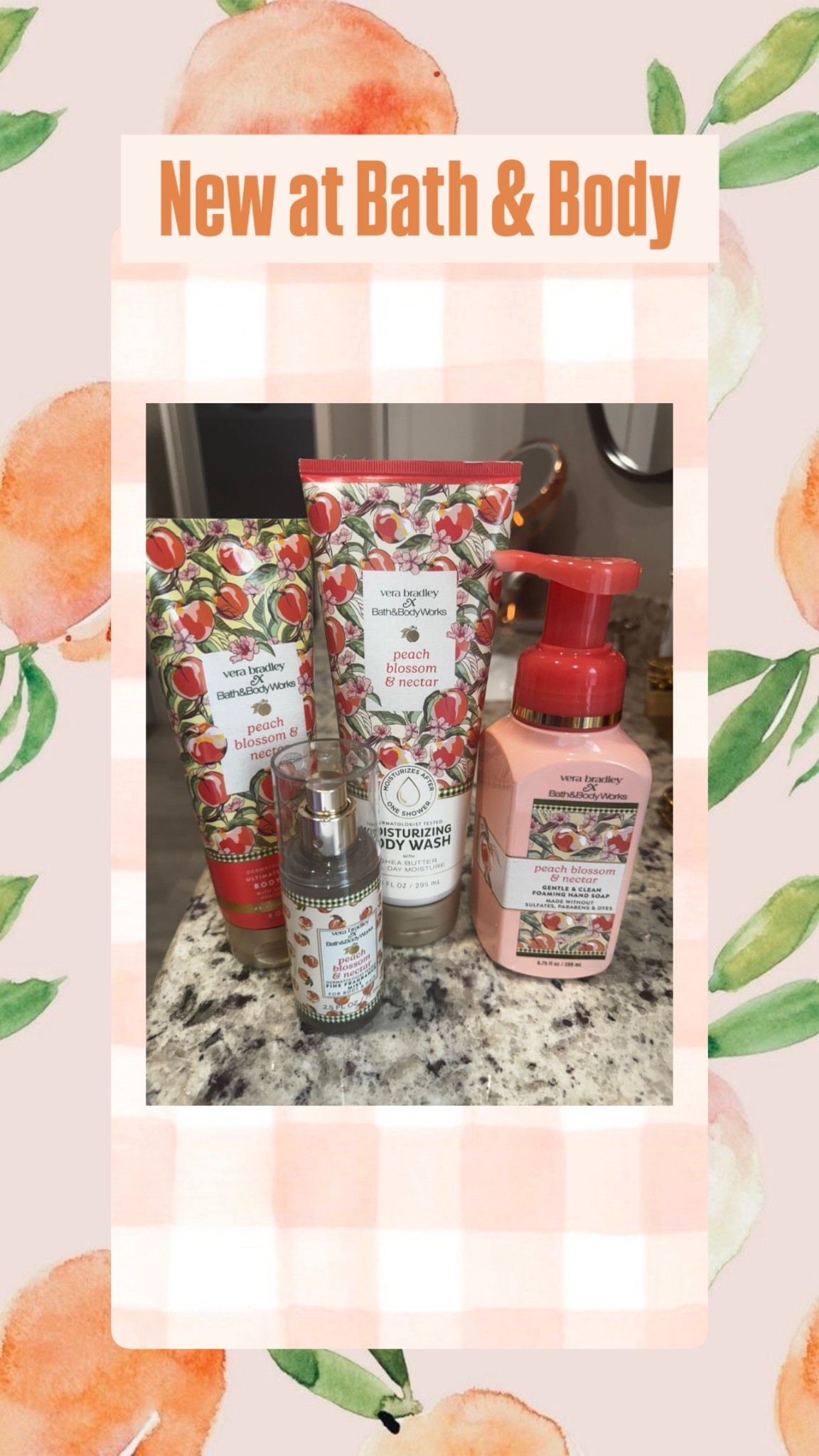 Ohhh my peaches!!!This is a must try!! Peach Blossom and Nectar
It smells so good!! Like a peach orchard! 
I what it all! I’m going to order to stock up! This is going to sell out! 

#LTKOver40 #LTKselfcare #LTKSeasonal