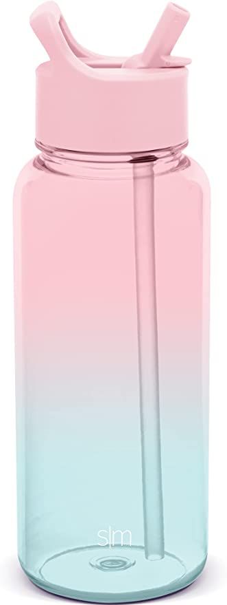 Simple Modern 32oz Water Bottle with Straw Lid | Reusable BPA-Free Tritan Plastic Lightweight Spo... | Amazon (US)