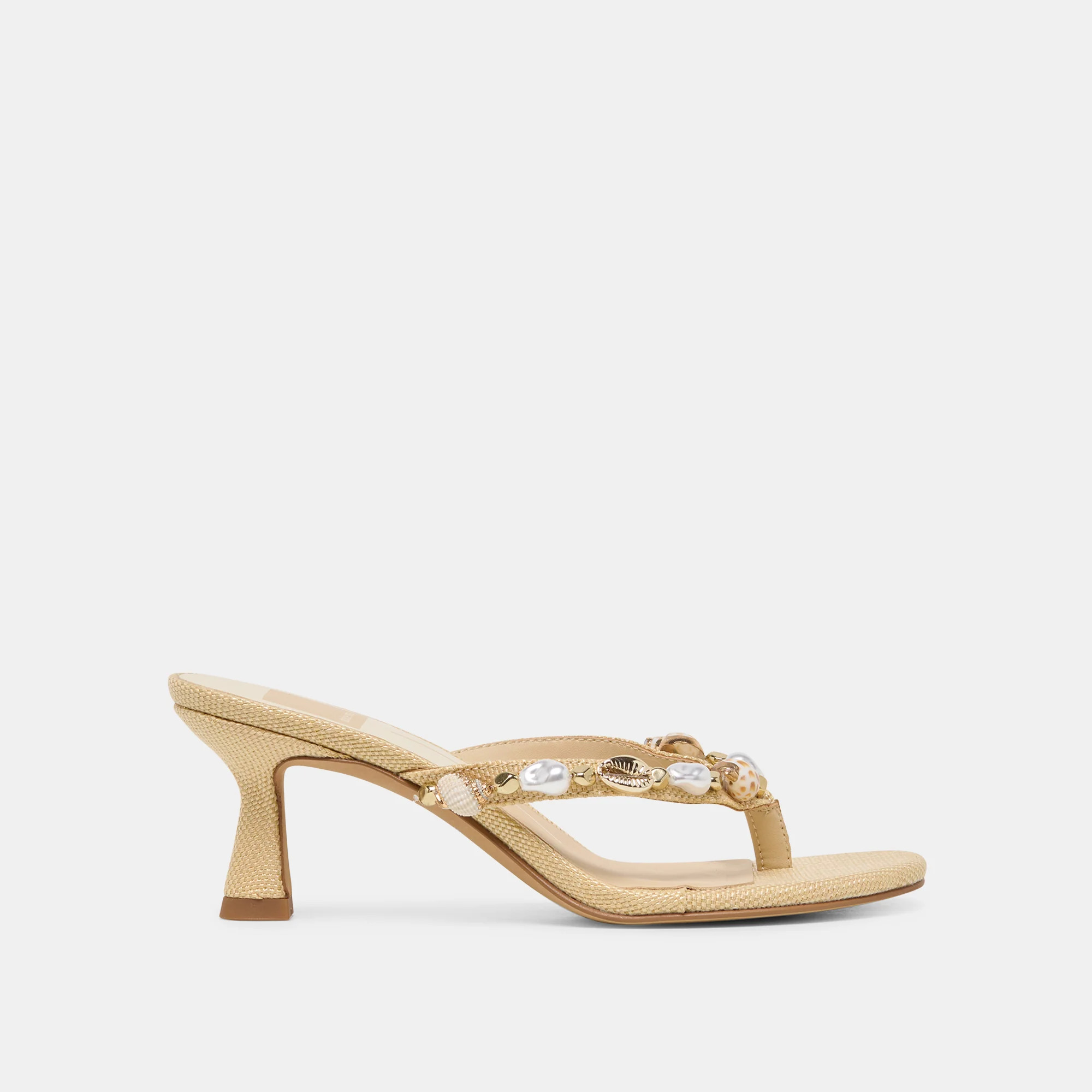 Daksie Heels Lt Natural Raffia | DolceVita.com