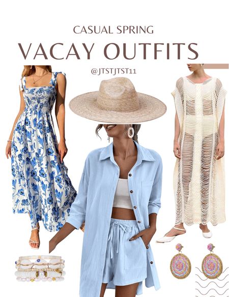 Casual spring vacation outfits

Maxi dress, crochet dress, lounge wear set, beach bags



#LTKSeasonal #LTKswim #LTKtravel