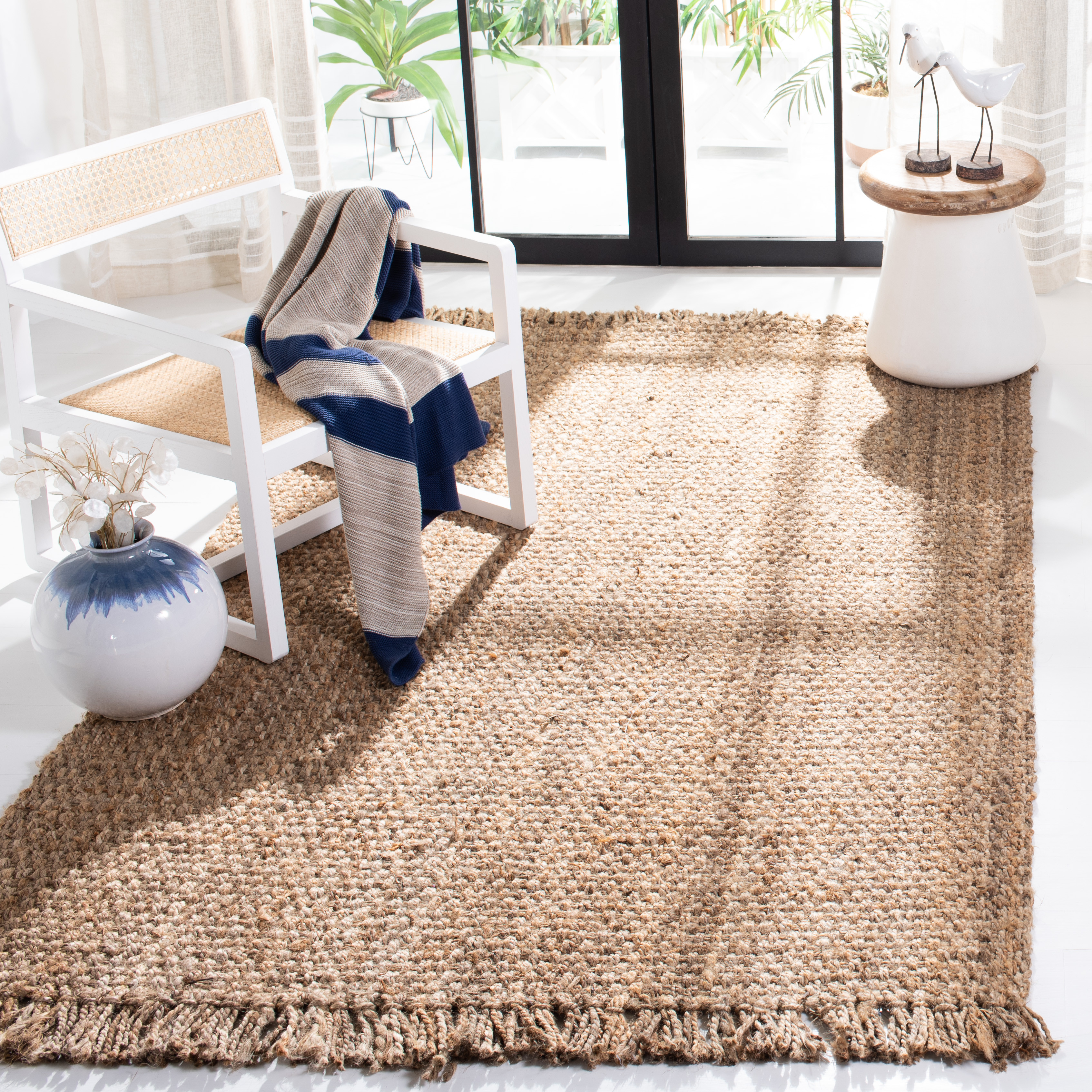 SAFAVIEH Natural Fiber Doncho Braided Jute Area Rug, Natural, 3' x 5' | Walmart (US)