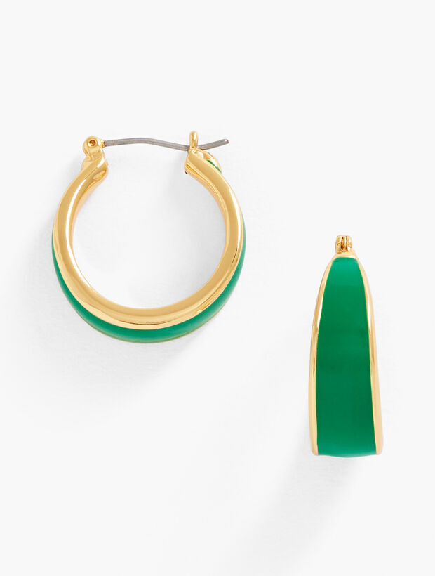 Candy Coated Classic Hoop Earrings | Talbots
