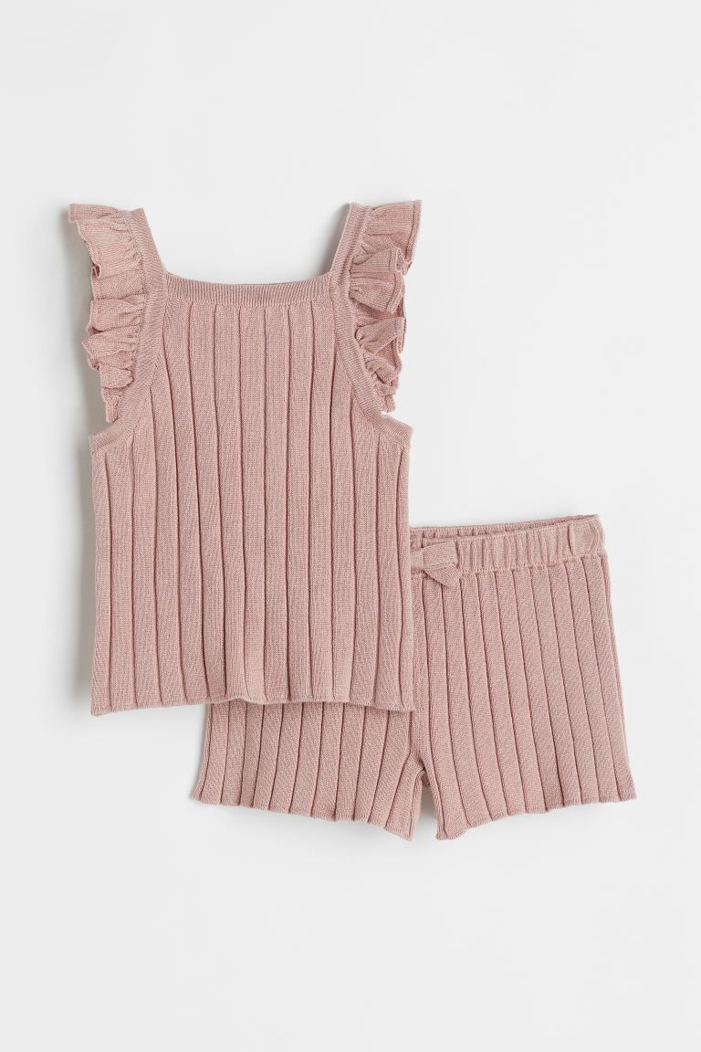 2-piece Set with Sleeveless Top and Shorts | H&M (US + CA)