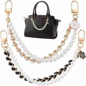 HINZIC 2pcs Pearl Chain Purse Extender  | SHEIN