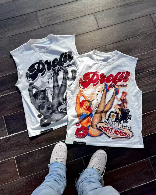 Streetwear Short Sleeved Harajuku Hip-hop Retro Sleeveless T Shirt Men and Women Y2k Punk Casual ... | AliExpress (US)