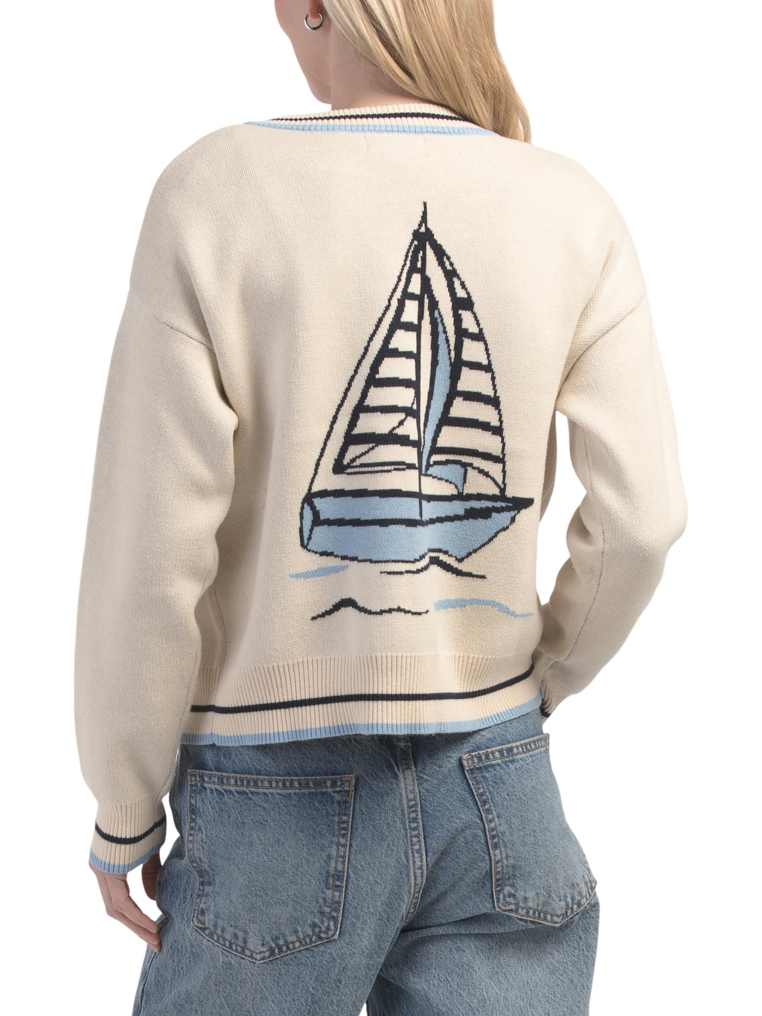 Sailboat Cardigan | TJ Maxx