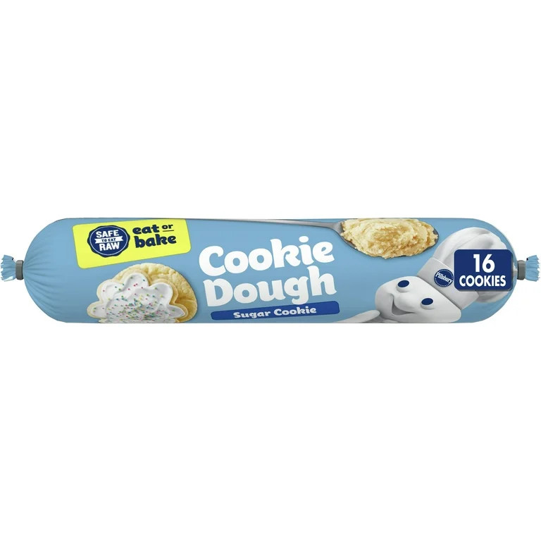Pillsbury Ready To Bake Refrigerated Cookie Dough, Sugar Cookie, 16.5 oz | Walmart (US)