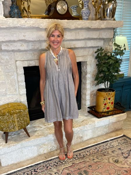Great linen dress and pearl sandal.

#LTKStyleTip #LTKTravel