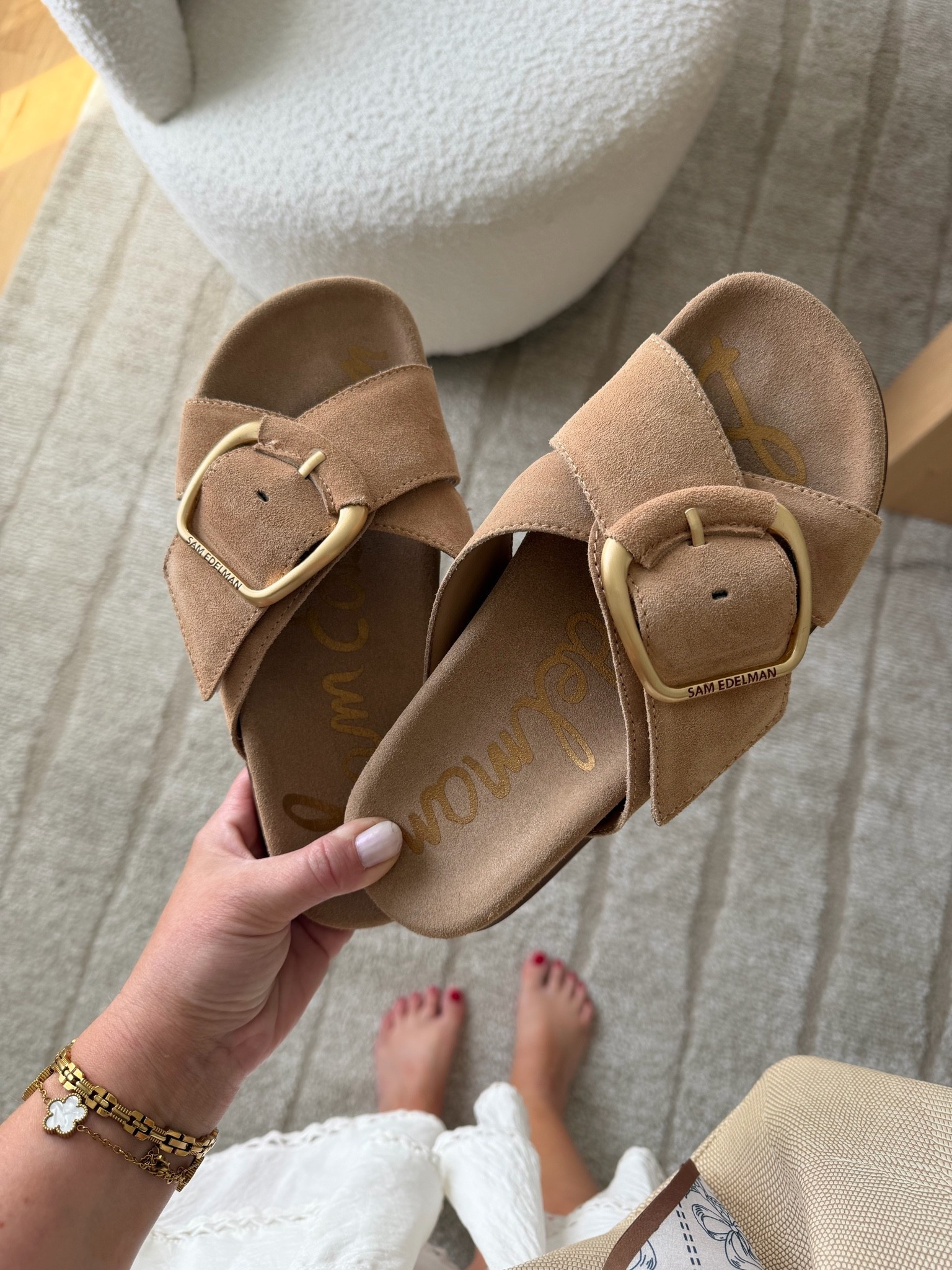 These sandals are my newest neutral obsession 🤎
So comfortable, easy to style, and honestly the elevated version of everyday slip-ons. They give that effortless designer feel while still being practical enough to wear nonstop all summer.

#LTKgrwm #LTKootd