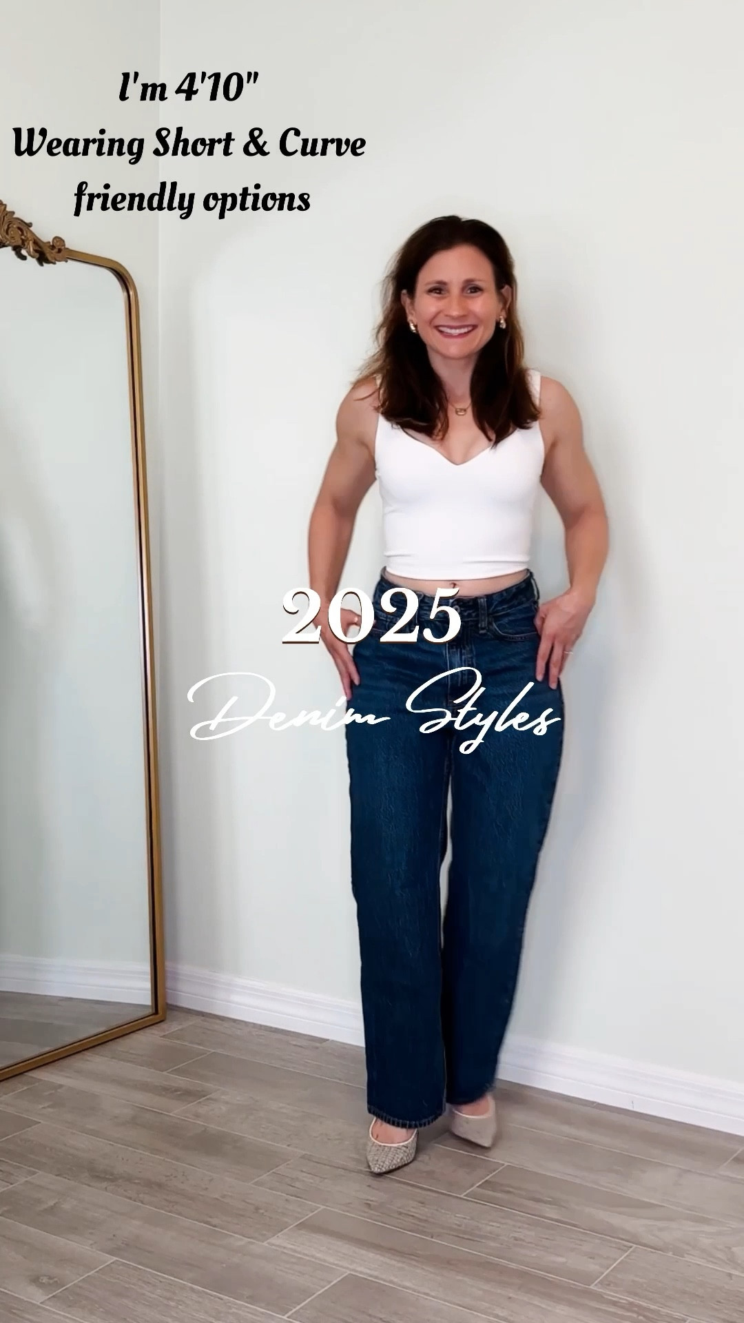 The last one is not true but in my mind it is 🙃 
For reference I am 4'10" with wider legs from weightlifting. I am wearing the following size options in the 2025 Trending Jean Styles:
• 𝗟𝗼𝗼𝘀𝗲 𝗝𝗲𝗮𝗻𝘀 - 25, Short, Curve Love
• 𝗕𝗮𝗿𝗿𝗲𝗹 𝗝𝗲𝗮𝗻𝘀 - 25, Short (not curve love, that option was too big)
• 𝗦𝘁𝗿𝗮𝗶𝗴𝗵𝘁 𝗝𝗲𝗮𝗻𝘀 - Blue: 25, Extra Short, Curve Love; Light Blue: 25, Short, Curve Love

#LTKActive #LTKPetite #LTKStyleTip