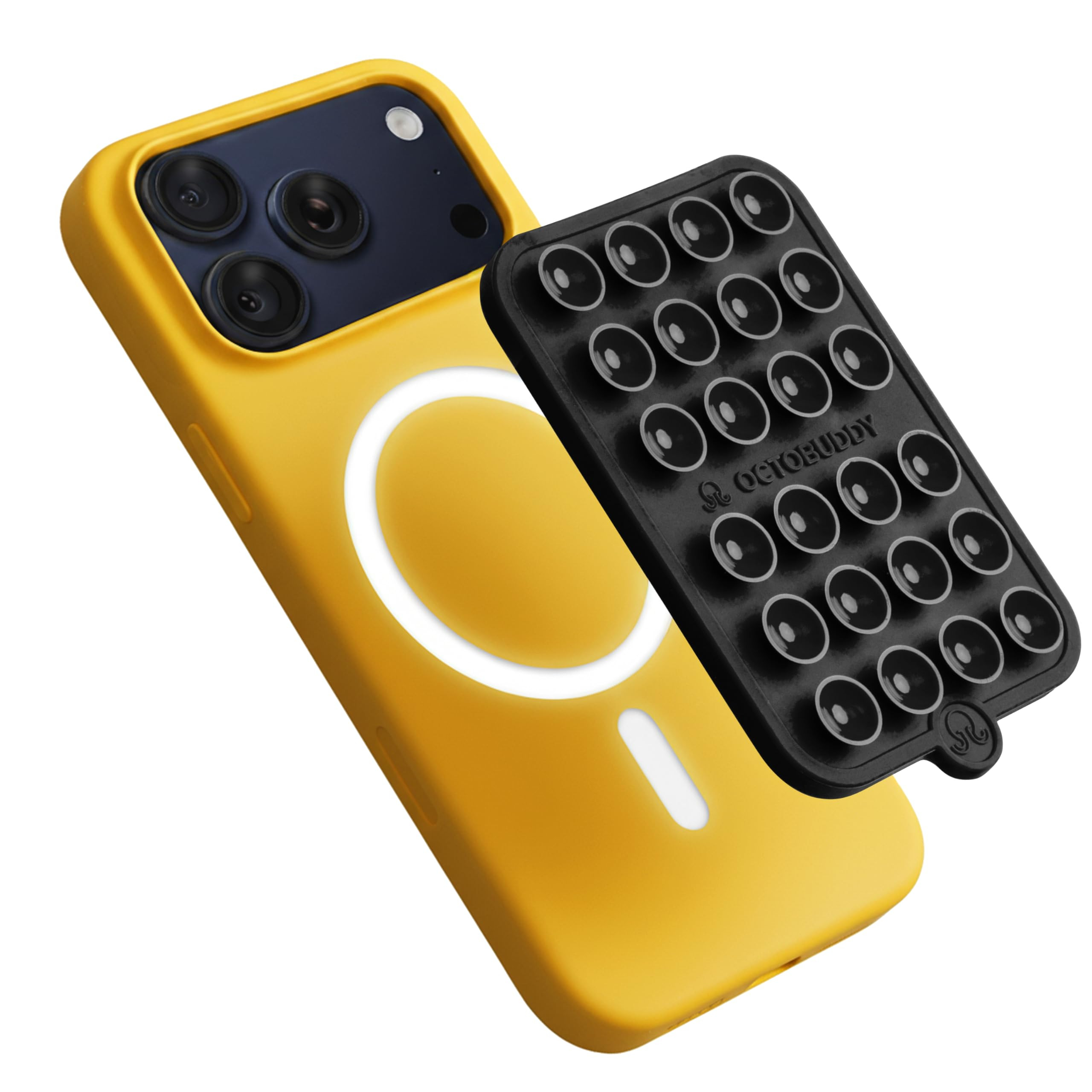 OCTOBUDDY Magnet - Dual Magnetic & Suction Phone Mount - Magnetic-Compatible Silicone Mobile Hold... | Amazon (US)