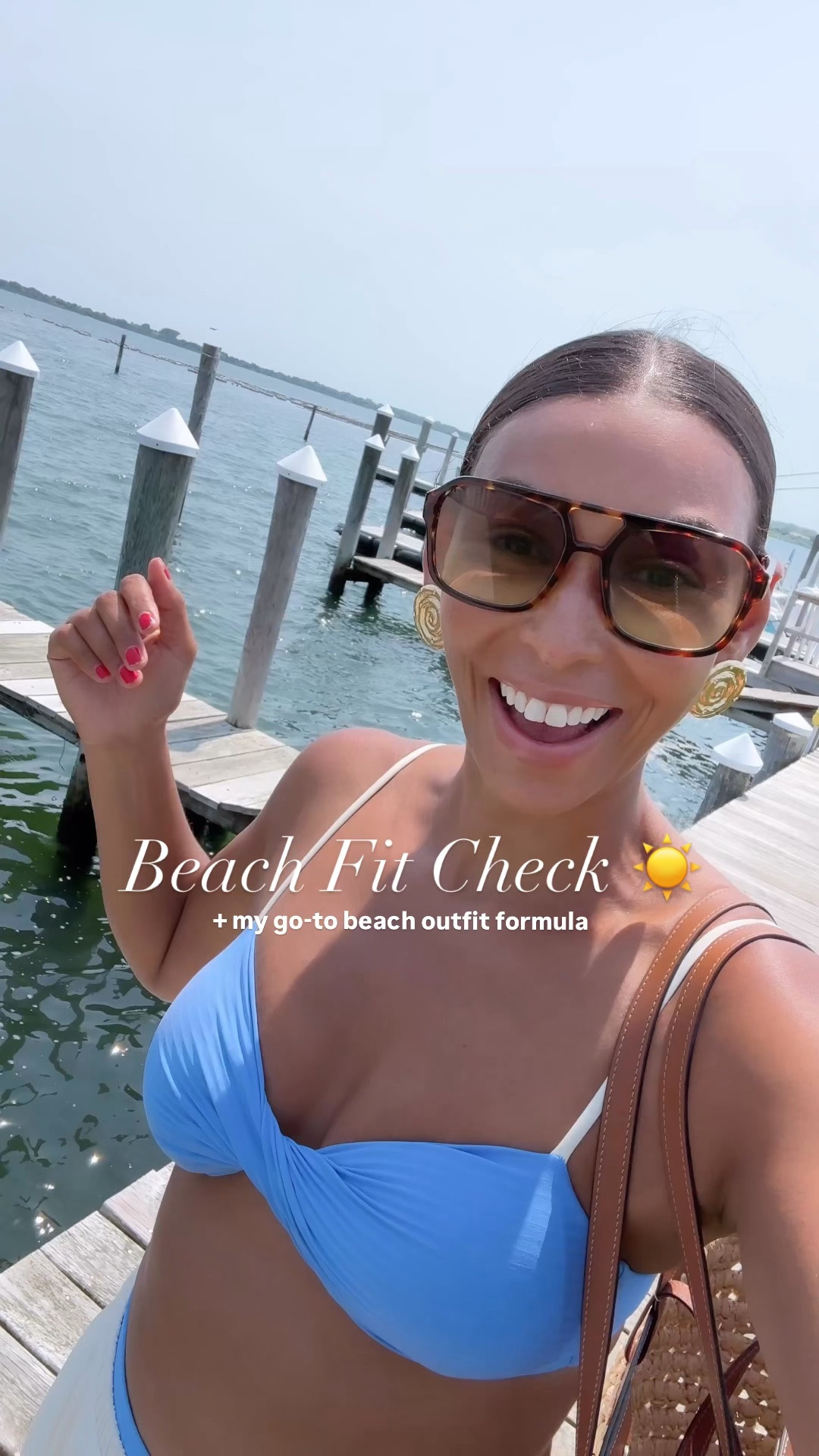Beach Fit Check ☀️   + my go-to beach outfit formula✨

#LTKOver40 #LTKSwim