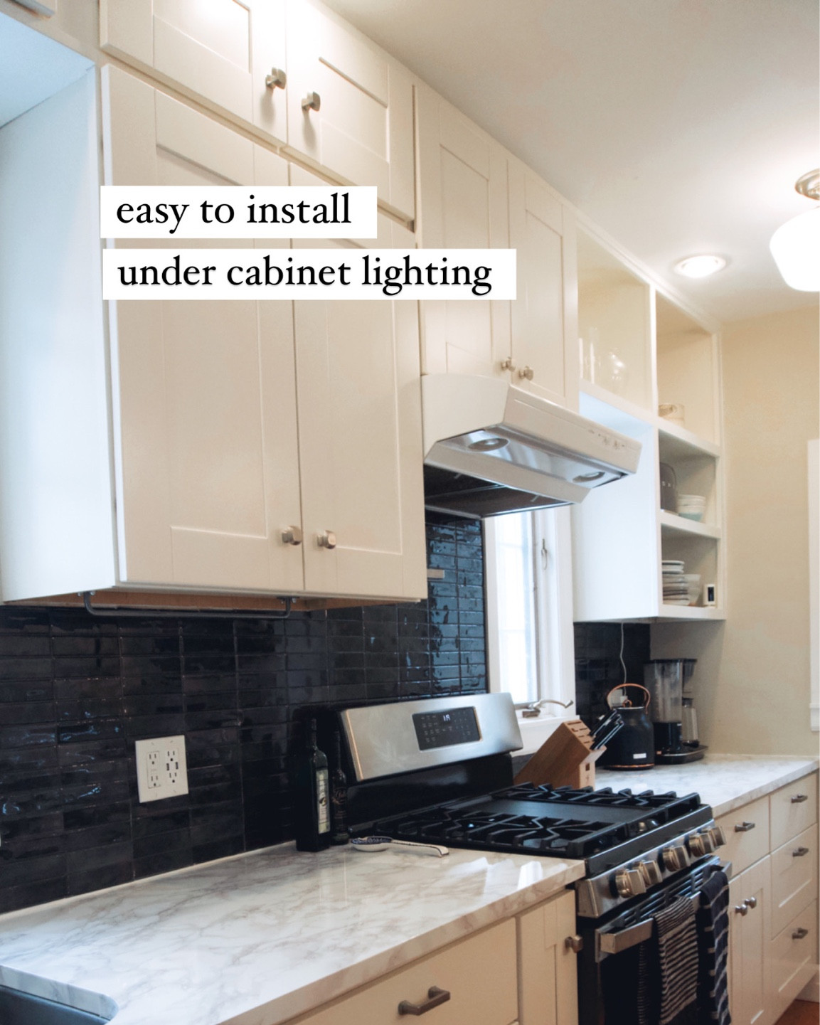 Easy to install under cabinet lighting; renter friendly cabinet lighting; rechargeable under cabinet lighting 

#LTKunder50 #LTKhome #LTKFind