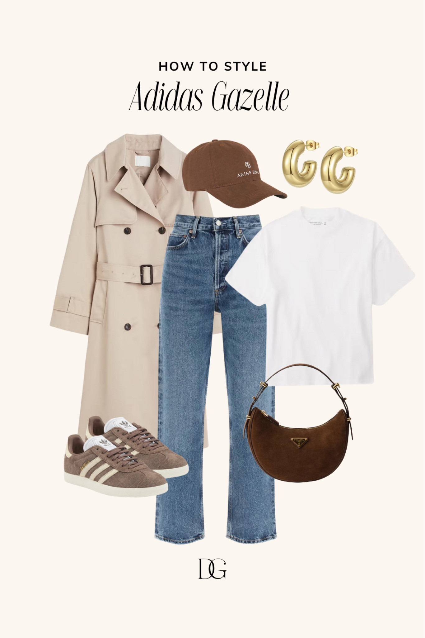 Adidas Gazelle Fall Outfit Inspo | adidas sneakers, gazelle sneakers, fall shoes, fall sneakers, fall outfits, fall 2024, fall style, casual fall look, fall trends, fall 2024 trends, trench coat, trench coats, staple denim, staple jeans, fall jeans, white tee, white tees, basic tees, staple tees, fall coat, fall coats, fall outerwear 

#LTKShoeCrush #LTKSeasonal #LTKStyleTip