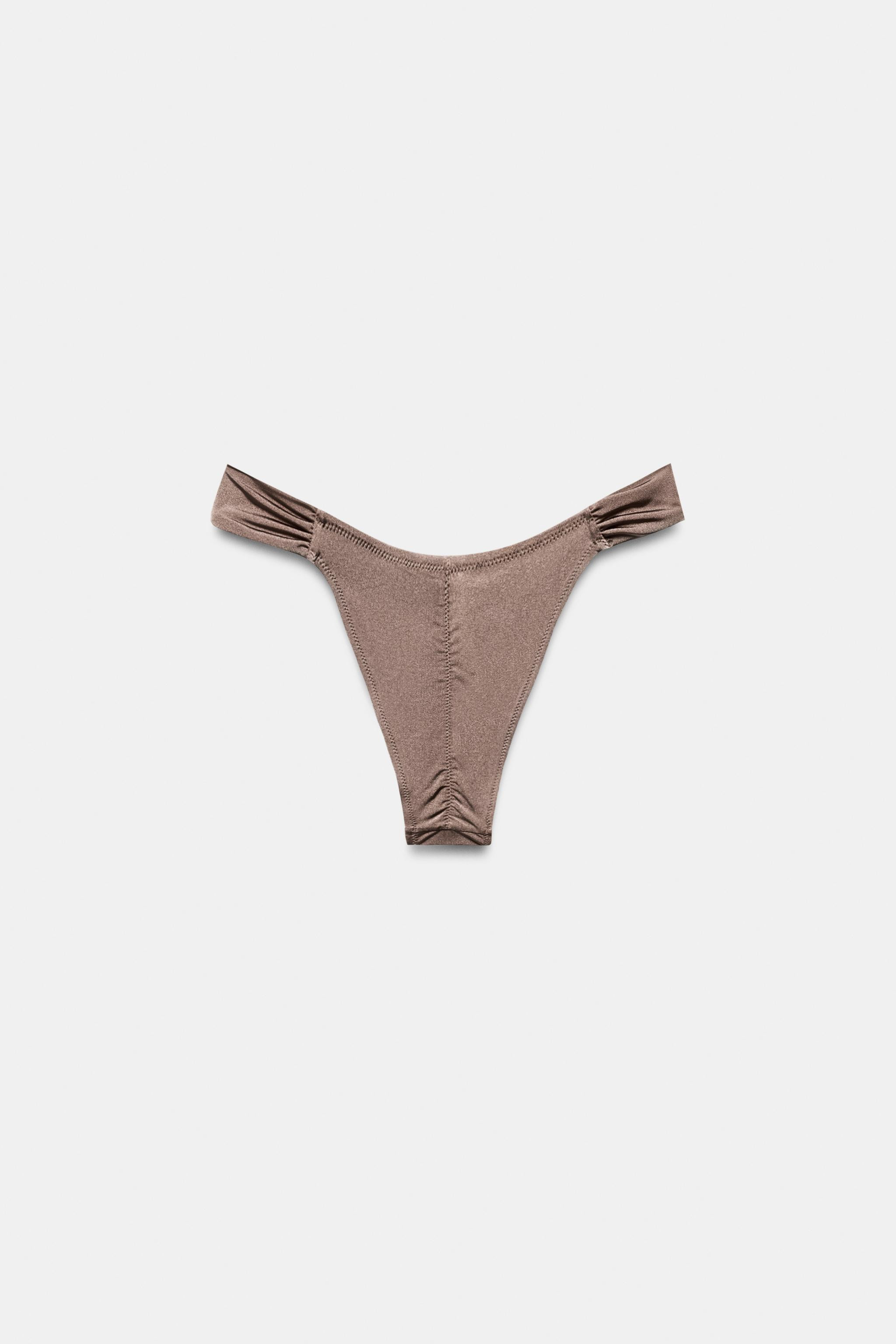 BIKINIHOSE MIT RAFFUNG | Zara DE