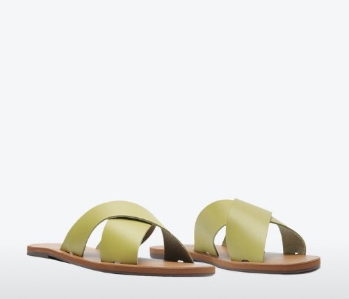 Rasteira verde AnaCapri #rasteira